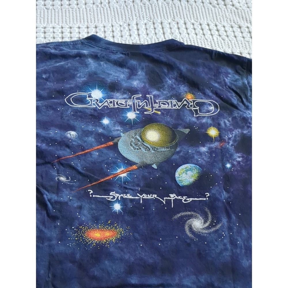 Grateful Dead G Templeton Space Your Face Tie Dye Short Sleeve T Shirt Sz Large
